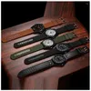 Montre-bracelets Fashion Nylon Belt Round Men's Watch Mens Men Men Watche 2022 Luxury Automatic Sports Black Maly Gift FFFOR