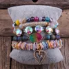 Strand RH, accesorio de joyería bohemio a la moda, pulsera con cuentas, 5 piezas, conjuntos de pulseras de brazalete apilado por mujer, regalo bohemio, triangulación de envíos