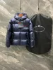 Piumino da uomo Designer Piumino di lusso di qualità piuma d'oca bianca uomo Budge Triangle Art parka maniche lunghe cappotto freddo parka M-3xL Giacca 6UIL