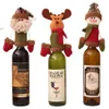 Set di tappi di bottiglia di vino di Natale Decorazioni di copertura Ornamenti appesi cappello Cena Festa Decorazione della tavola di casa BBC162
