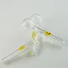 Em estoque Smile Smile Burner Tubos de queimador de óleo 4 polegadas Mini Bongos de Glass Straight Tubo Tubos de fumantes portátil Mão Small Dab Rigs 12mmod