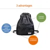 Outdoor Bags Drawstring Portable Sports Bag Thicken Belt Riding Backpack Gym Shoes School Clothes Backpacks