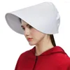 Fournitures de fête le chapeau de conte de la servante couleur blanche servante offerte Cosplay chapeaux femmes Halloween carnaval accessoires