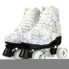 아이스 스케이트 2022 쿼드 롤러 여성 성인 초보자 야외 슬라이딩 품질 미세한 미세한 미세한 PU-5 PU 4 PU 4 바퀴 스케이팅 플래싱 L221014