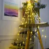 Waterval LED -snaarverlichting 3x3m 6x3m Waterstroom Sneeuweffect Gordijn Fairy Light Christmas Lights