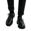 2022 Moda Kadın Erkekler Tasarımcı Elbise Ayakkabı Tüm Siyah Deri Sabahlar Erkek Kadın Lüks Eğitmenleri Kutu 036