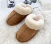 Pantofole classiche in cotone U5125 Sandali con diapositive calde da donna Antiscivolo Tenere al caldo Pantofola di pelle di pecora Australia Stivali da neve