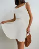 ワークドレス女性新鮮なセクシーな牧歌的なスカートスーツ2022年夏のフローラルキャミソールマッチエラスティックウエストプリーツ半分