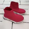 Kinderschoenen jeugdjongen meisjes hardloopschoenen drievoudige zwart wit gele multicolor casual designer trainers sneakers maat 24-35