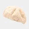 Berets Fur Autumn And Winter Plush Thick Warm Beret Women European American Simple Painter Hat Fashion Lady Cap