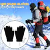 Ski -handschoenen USB Handverwarmingshandschoenen draagbare zachte draagbare wintermitts verstelbare warmte waterdichte fietsen skiën vissen accessoires L221017