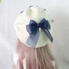 Party Supplies Handmake Lolita Berets Wool Blend Hat Women Girls Lovely Bow Sailor Maid Style Autumn Winter Accessories