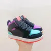 Chaussures pour enfants 1S Garçons 1 Basketball Jumpman Chaussure Enfants Noir Mid High Sneaker Chicago Designer Bleu Formateurs Bébé Enfant Jeunesse Enfant En Bas Âge Sport Athlétique