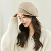 Berets estenala gebreide baret herfst boina mujer dames casual sboy schilders cap Korean mode flat retro Franse design art hoed