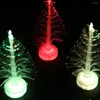 Veilleuses couleur changeante fête arbre de noël lampe à LED décorations maison année cadeau coloré Fiber optique