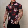 Camisas casuais masculinas ótimas justas para homens top all match atraente para praia