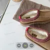 Kadın tazz terlik kürk slaytlar klasik ultra mini platform botu Tasman Slip-on Les Petites Süet Yün Karışımı Konfor Kış Tasarımcı Paten S6ZM#