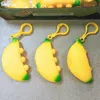 Banana Keychain Decompression Fidget Toy Cute Pinched Happy Vent Ball Children Squeeze for Kids