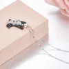 Naszyjniki wiszącego projekt marki uroczy naszyjnik szczeniaka fantazyjne urocze zwierzęce biżuteria 925 Srebrny mały pies dla kobiet