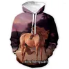 Men's Hoodies Xinchenyuan Men/Women Animal Horse 3D Printed Long Sleeve Hoodie Fashion Sweatshirt Men Sport Pullover Tops A54