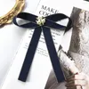 Bow slipsar Simple Ribbon Tie Women's Korean British Preppy tr￶ja Skjorta krage blomma s￶t tjej skol uniform tillbeh￶r g￥va stift