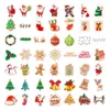 Gift Wrap 100PCS Christmas Santa Snowflake Tree Stickers Water Bottle Fridge Phone Waterproof Cartoon Decal Sticker