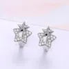 Hoop Earrings Huitan Star Romantic Bride Wedding Accessories U Shaped Hoops Women's Fancy Girl Gift Statement Jewelry 2022