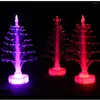 Veilleuses couleur changeante fête arbre de noël lampe à LED décorations maison année cadeau coloré Fiber optique