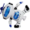 Elektronisk leksaker Musical Bo Walking Dancing Robot Toy Flashing Lights 360 -graders kropp som snurrar plastinfraröd Auto Demo
