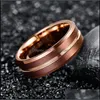 Pierścienie ślubne pierścienie ślubne grawertować i kocham cię obietnicę pierścionka wolframu dla mężczyzn Kobiety kolor Rose Gold Klasyczne pary Pierścienie