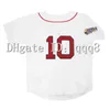 Proword Air01 2004 Retro Manny Ramirez Jersey 2007 David 34 Ortiz 15 Dustin Pedroia 33 Jason Varitek 10 Coco Crisp Red White Grey Vintage Vaseball Jerseys