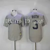 Proword Air01 Vintage 3 Babe Ruth Jersey 7 Mantle 4 Lou Gehrig 5 Joe DiMaggio Weiß Creme Grau Retro Baseball