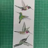 Raamstickers 8 grote mooie zoemende vogel statische klevende kolibrie anti -botsingsstaking
