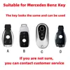 Elektropl￤tering av TPU -bil Remote Key Case Cover Shell FOB f￶r Mercedes Benz Class GLK GLR GLR W204 W210 W176 Keychain -tillbeh￶r