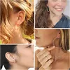 Andere gouden parel oorbellen ingesteld voor vrouwen meisjes modeketen link Hoop Stud Drop Dangle Boho Statement Paperclip Hypoallergeen Birth Amdko