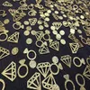 Party Decoration 100pcs/pack Gold Diamond ring Glitter Confetti Wedding Table Bridal Shower Engagement decor Scatter Valentines Day XB1