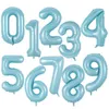 Forniture per feste 40 pollici Palloncino numero grande 1 2 3 4 5 Numero cifre Palloncini lamina di elio Baby Shower Compleanno Decorazioni di nozze SN10