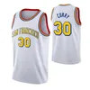 Maillot de basket-ball vintage Stephen 30 Curry City James 33 Wiseman Klay 11 Thompson sans manches bleu blanc sport