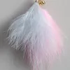 Interior Decorations Car Rear View Mirror Feather Pendant Girls Wind Chime Style Wall Ornament Decoration Accessories Goods Woman Supplies