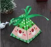 Kerstcadeau -wrap dozen Santa Claus Elk Candy Box Paper Present Boxes Party Decor P1028