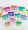 Mini girls transparent handbag fashion children crossbody shoulder bags small coin purse factory supply
