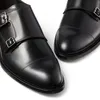 أحذية Oxford مسامير حذاء زفاف حذاء حذاء ثلاثي أسود أوريو من جلد الغزال براءة اختراع لمصمم حفلات الأعمال مريحًا مريحًا مع صندوق