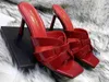 8179160 Slippers Tribute 8.5cm Heeled Mules Slipper Sandalias Zapatos Para Mujer Talla 35-43 Fendave