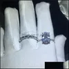 Bagues De Grappe Bagues De Grappe À La Main Bohe Bague Féminine Sier Couleur Cz Bague De Fiançailles De Mariage Ensemble Pour Les Femmes De Mariée Doigt Partie Jewelr Dhrsa