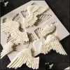 Baking Moulds Angel Wings Resin Mold Sile Kitchen Baking Tools Diy Chocolate Pastry Fondant Mods Dessert Cake Lace Decoration Suppli Dh76U