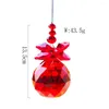 Lustre cristal 8 couleurs pendentifs bricolage cristaux perle attrape-soleil prismes suspendus ornement accessoires décoration de voiture