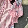Petite robe française chic, haut de gamme, nouveau style, chemise à taille de célébrité, jupe longue, printemps 2023