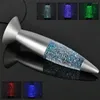 Night Lights RGB Color Changing Lava Lamp Unique Rocket-shaped Body Led Flashing Party Decoration Usb Charging Bedside Light