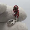 mavel Hängande spder-Man Dangle Charm 925 sterling silver Pandora Dangle Moments Mavel Revenge for fit Charms pärlor Armband Smycken 792323C01 Annajewel