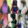 Saç Bulkları Sentetik Jumbo Örgü Saç Uzatma 24 inç Isıya Dayanıklı Fiber Dökme Ombre Kadın için